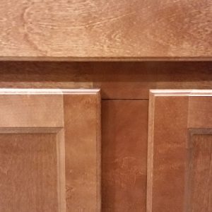 Under the Cooktop Stile Modification Closeup