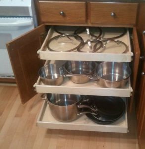 Triple Pullout Shelf